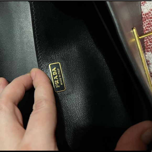 PRADA Cahier Large Black Leather Cross Body Bag - Picture 9 of 16